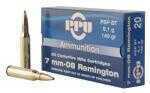 7mm-08 Remington 20 Rounds Ammunition Prvi Partizan 140 Grain Jacketed Soft Point