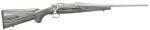 Ruger 77 Hawkeye 243 Win 16.5" Barrel Black / Gray Laminated Stock Stainless Steel 4 Round Bolt Action Rifle