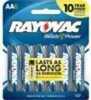 Rayovac / Spectrum Rayovac/Spectrum 6 Pack Carded Alkaline AA Batteries Md: 8156E