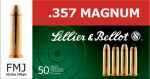 357 Magnum 50 Rounds Ammunition Sellier & Bellot 158 Grain Full Metal Jacket