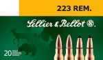 222 <span style="font-weight:bolder; ">Remington</span> 20 Rounds Ammunition Sellier & Bellot 50 Grain Soft Point