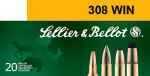 308 Winchester 20 Rounds Ammunition Sellier & Bellot 180 Grain Full Metal Jacket