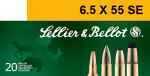 6.5X55mm 20 Rounds Ammunition Sellier & Bellot 131 Grain Soft Point