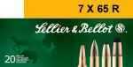 7X65R 20 Rounds Ammunition Sellier & Bellot 173 Grain Soft Point