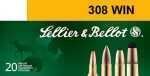 308 Winchester 20 Rounds Ammunition Sellier & Bellot 180 Grain Soft Point