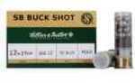 12 Gauge 25 Rounds Ammunition Sellier & Bellot 2 3/4" 27 Pellets Lead #4 Buck