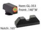 Ameriglo Glock UC Tritium Sights For 17 19 22 23 24 26 27 33 34 35 37 38 39 Orang