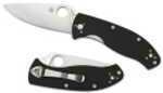 Spyderco Tenacious Folding Knife G-10 Black / 3.39" 8Cr13MoV Drop Point Combo Blade C122GBBKP