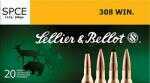 Sellier & Bellot 308 Win 180 gr Soft Point Cut-Through Edge Ammo 20 Round Box