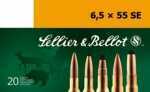 6.5X55mm 20 Rounds Ammunition Sellier & Bellot 140 Grain Full Metal Jacket