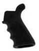 Hogue AR-15 Rubber Grip Beavertail w/Finger Grooves Black 15020