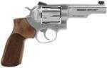 Ruger GP100 357 Magnum 4.2" Barrel Stainless Steel 6 Round Fiber Optic Sights Hogue Stippled Hardwood Grip 1754