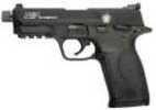 Smith & Wesson M&P 22 Compact Supressor Ready Pistol Single Action Only 22 Long Rifle 3.6" Threaded Barrel 10+1 Round Poly Grip Black Semi Automatic 10199