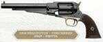 Taylor/Pietta 1858 Remington New Army Checkered Grip Blue .44 Caliber 8" Barrel Black Powder Revolver