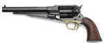 Taylor/Pietta 1858 Remington Blued Engraved Frame .44 Caliber 8" Barrel Black Powder Revolver