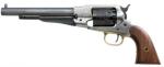 Taylor/Pietta 1858 Remington Engraved Old Silver .44 Caliber 8" Barrel Black Powder Revolver