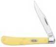 Case Cutlery Yellow Handle Series 31048 CV Barehead Slim Trap 00031