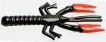 LIL CRIT CRAW 3" 12PK BLK RED GLIT