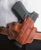 DESANTIS Mini Slide Holster OWB RH Leather S/A Hellcat Tan