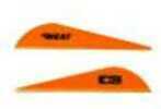 Bohning Archery Heat Vane 2.5" Solid Neon Orange 36Pk