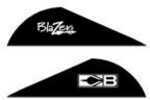 Bohning Archery Blazer VANES 2" Solid Black 36Pk