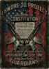 Rivers Edge Products Embossed Guardians of Constitution Sign 12x17 Inches Md: 1437