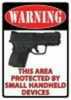 Rivers Edge Products Sign 12"X17" Warning-This Area Is Protected