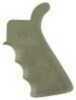 Hogue AR-15 Beavertail Grip W/Finger GROOVES OD Green