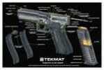 TekMat For Glock Pistol Mat 3D Cut Away 11"x17" Black 17-GLOCK-CA