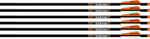 EASTON XBOW Bolt 9MM Carbon 22" W/3" VANES Half Moon 6-Pk