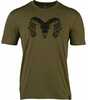 Browning SS PERF Camp Shirt Ram Logo Green Large*