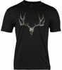 Browning SS PERF Camp Shirt Mule Deer Logo Black Large*