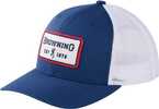 Browning Cap Wallow Mesh Snapback Bg Stick Patch Blue/white Osfm