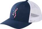 Browning Cap Allegiance Mesh Snapback Usa Buckmark Blue/white