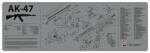 Armorers Bench Mat 12x36-Inches AK-47 Grey Md: 36AK47GY