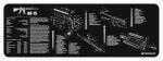 TekMat Armorers Bench Mat 12"X36" AR-15 Black