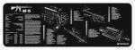 TekMat Armorers Bench Mat 12"X36" AR-15 Black