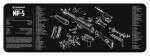 TekMat Armorers Bench Mat 12"X36" Heckler & Koch MP5