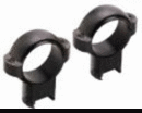 Burris Rings 3/8" Dovetail 1" High Steel Polished Black