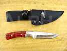 Winchester Knife 7" Oal Fixed Ss/wood Handle With Sheath