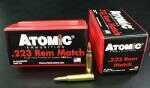 223 Remington 20 Rounds Ammunition Atomic 77 Grain Hollow Point Boat Tail