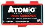 9mm Luger 50 Rounds Ammunition Atomic 147 Grain Hollow Point