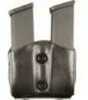 Double Mag Pouch OWB Leather for Glock 26/27 Black