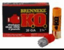 20 Gauge 5 Rounds Ammunition Brenneke 3/4" oz Slug #Slug