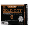 380 ACP 20 Rounds Ammunition Speer 90 Grain Jacketed Hollow Cavity