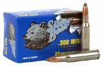 308 Winchester 20 Rounds Ammunition Bear 140 Grain Soft Point