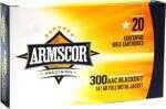 300 AAC Blackout 20 Rounds Ammunition Armscor Precision Inc 147 Grain Full Metal Jacket