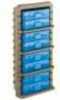 MTM Ammunition Rack with 8 P509M 50 Round Flip Top Boxes Clear Blue/Dark Earth Md: AR9M