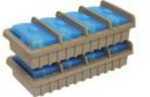 MTM Ammunition Rack W/ 4 Rs50 50Rnd Flip Top Boxes CLR Blue/DK ETH