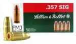 357 Sig 50 Rounds Ammunition Sellier & Bellot 140 Grain Full Metal Jacket